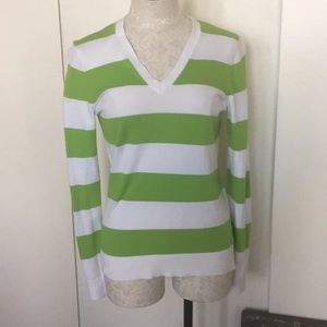 Lilly PULITZER cotton pullover v-neck sweater - size small